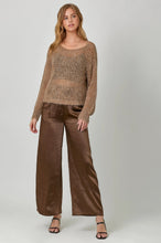 Load image into Gallery viewer, Endless Satin Mocha Trousers

