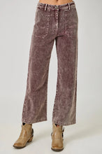 Load image into Gallery viewer, Washed Corduroy Wide leg Trousers
