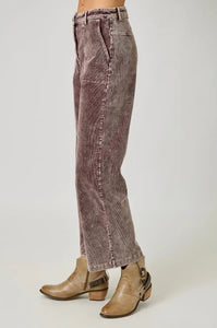 Washed Corduroy Wide leg Trousers