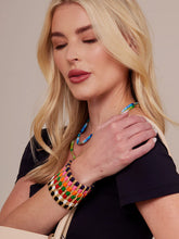 Load image into Gallery viewer, Enamel Tile Stretch Bracelet
