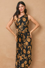Load image into Gallery viewer, Eclipsed Gold Asymmetrical Dress
