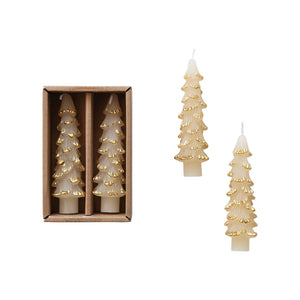 4" Tree Shaped Taper Candles