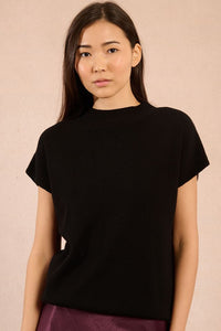 Beauty In Black Sweater Top