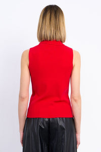 Rockstar Red Sleeveless Sweater