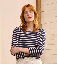 Load image into Gallery viewer, Hatley Patriot Stripes Button Breton Top
