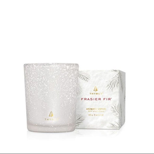 Frasier Fir Votive Candle, Flocked