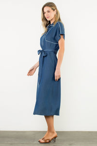 Sunday Brunch Midi Tencel Dress