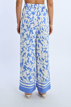 Load image into Gallery viewer, Spring In Bloom Blue Palazzo Pants
