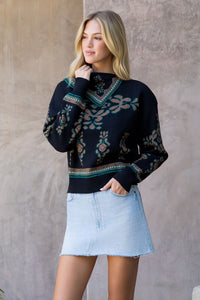 Wrapped Up Scarf Neck Sweater