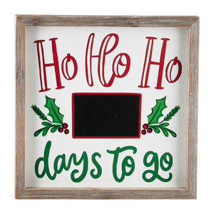 Ho Ho Ho Christmas Countdown Board