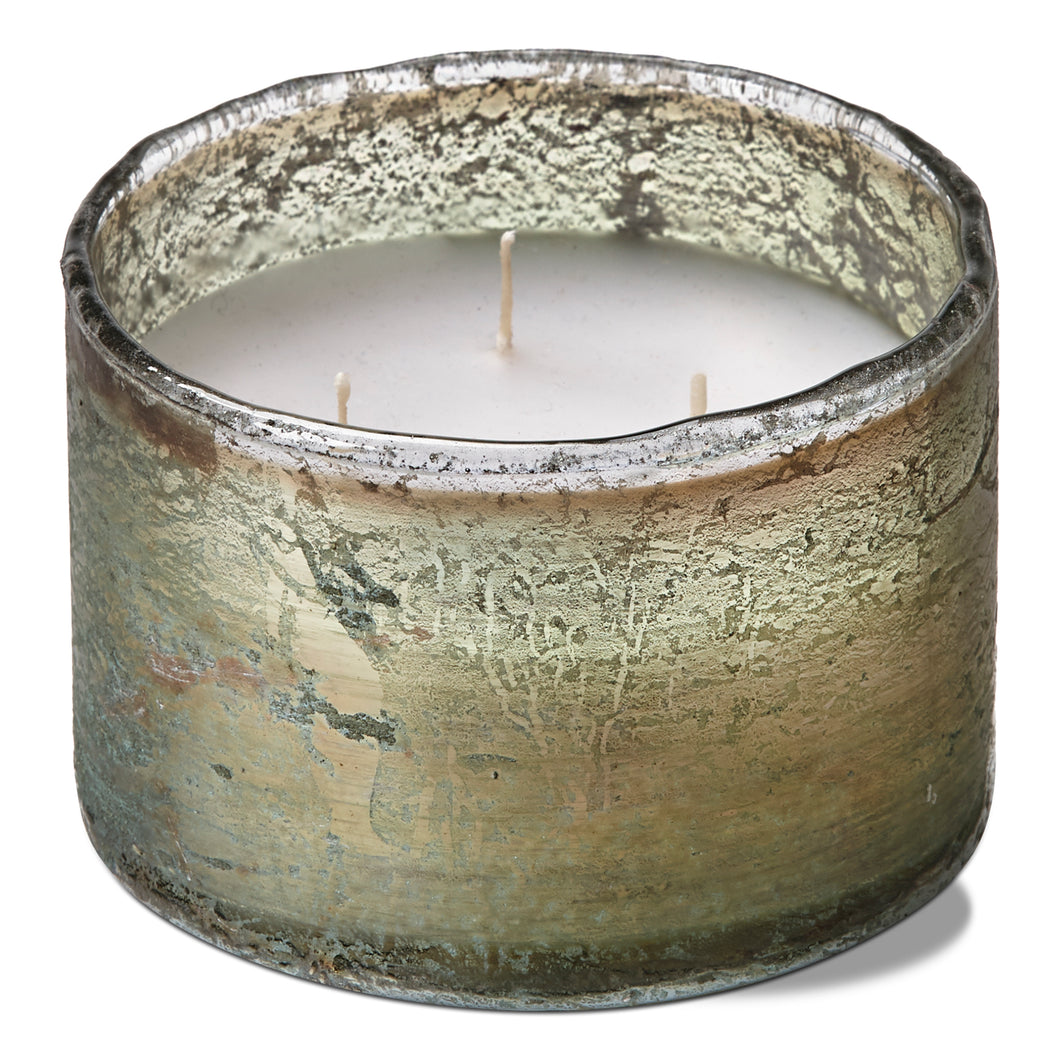 Glass Hurricane Citronella Eucalyptus Candle