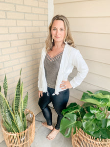 Black Matilda Foil Legging