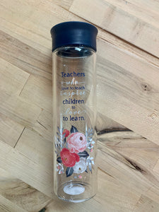 Glass Water Bottle