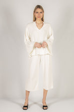 Load image into Gallery viewer, Ivory Linen Summer Picnic Outfit
