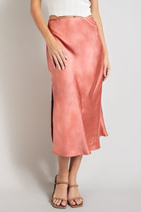 Satin Midi Skirt