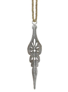 Antique Silver Finial Ornament