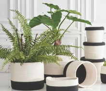 Load image into Gallery viewer, Cotton Rope Baskets with Lids
