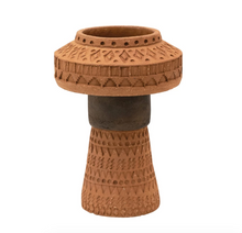 Load image into Gallery viewer, Handmade Debossed Terracotta Vase
