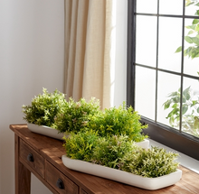 Load image into Gallery viewer, Half Decorative Faux Greenery Orb
