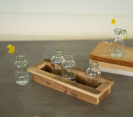 Bud Vases In Recycled Wood