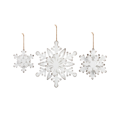Metal Snowflake Ornaments