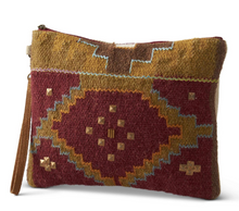 Load image into Gallery viewer, Burgundy Aztec Purse
