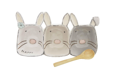 Bunny Triple Dipper Set