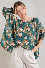 Load image into Gallery viewer, Sage Tropics Flowy Blouse
