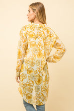Load image into Gallery viewer, Yellow Floral Flowy Blouse
