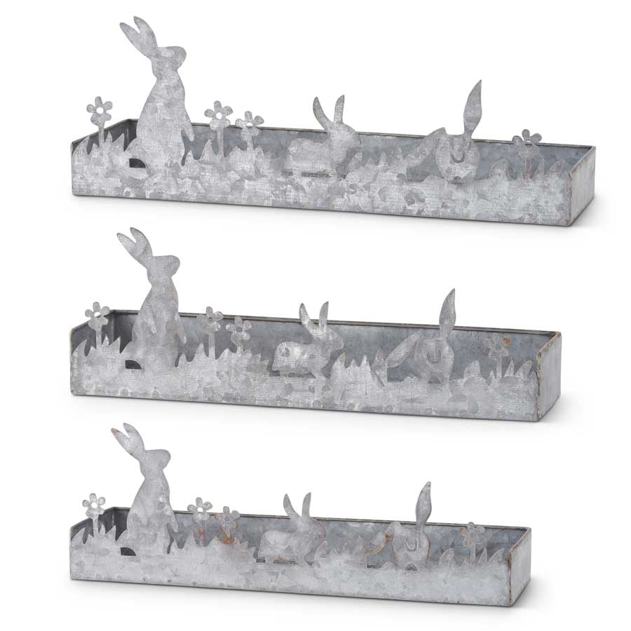 Tin Bunny Potting Trays