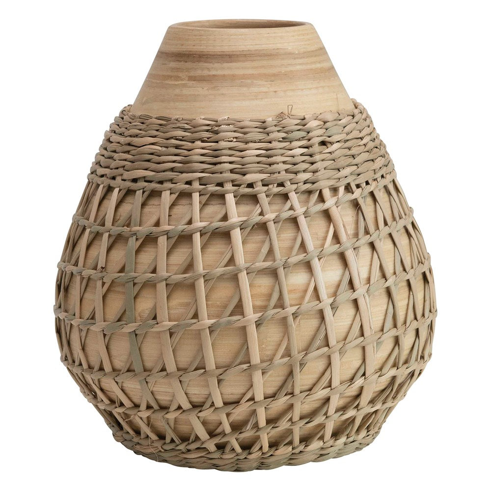 DECOR INCLUDED Bamboo Woven Vase