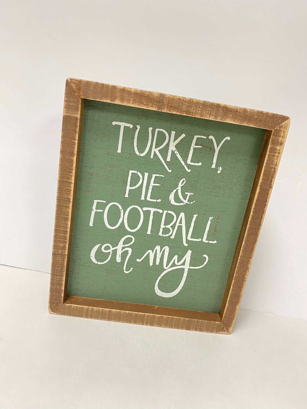 Turkey & Football Plaque
