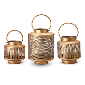 Gold Mesh Lanterns