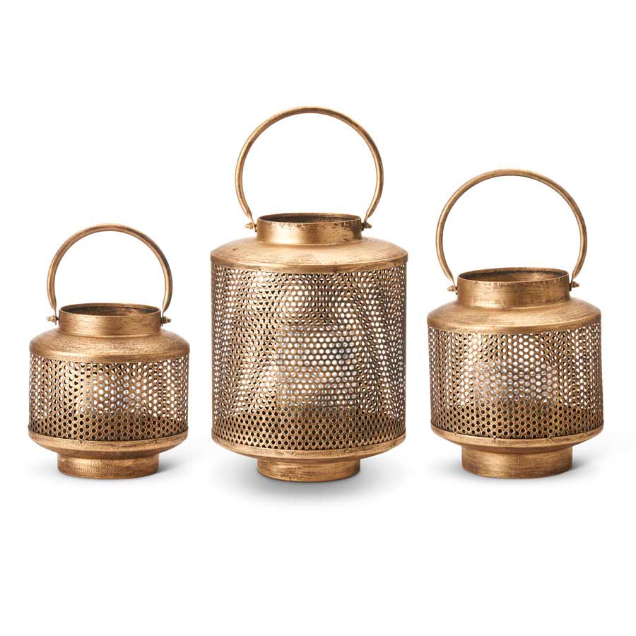 Gold Mesh Lanterns